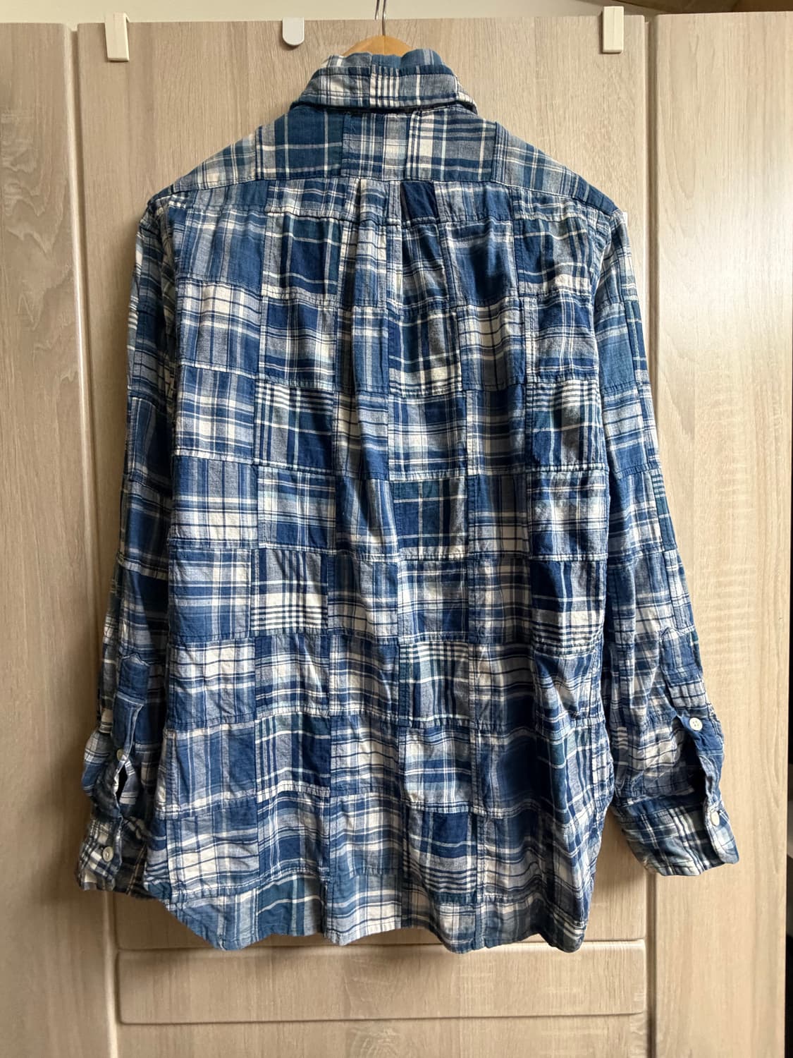 폴로 랄프로렌 인디고 패치워크 마드라스 셔츠 (커스텀핏) 상품이미지2