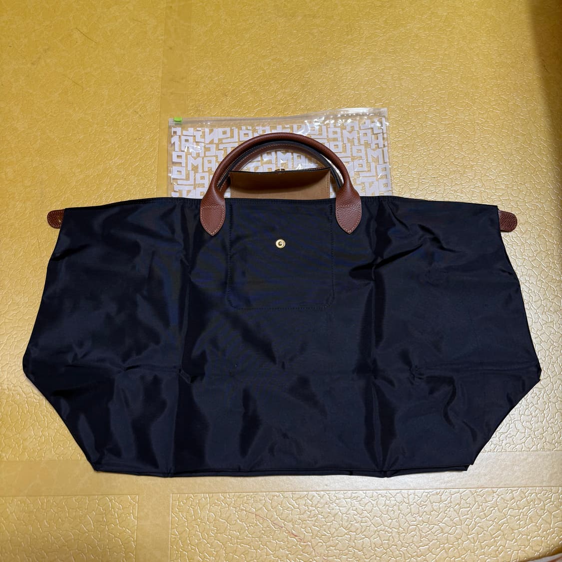 롱샴 르 플리아쥬 L 트래블백 블랙 새상품 상품이미지5