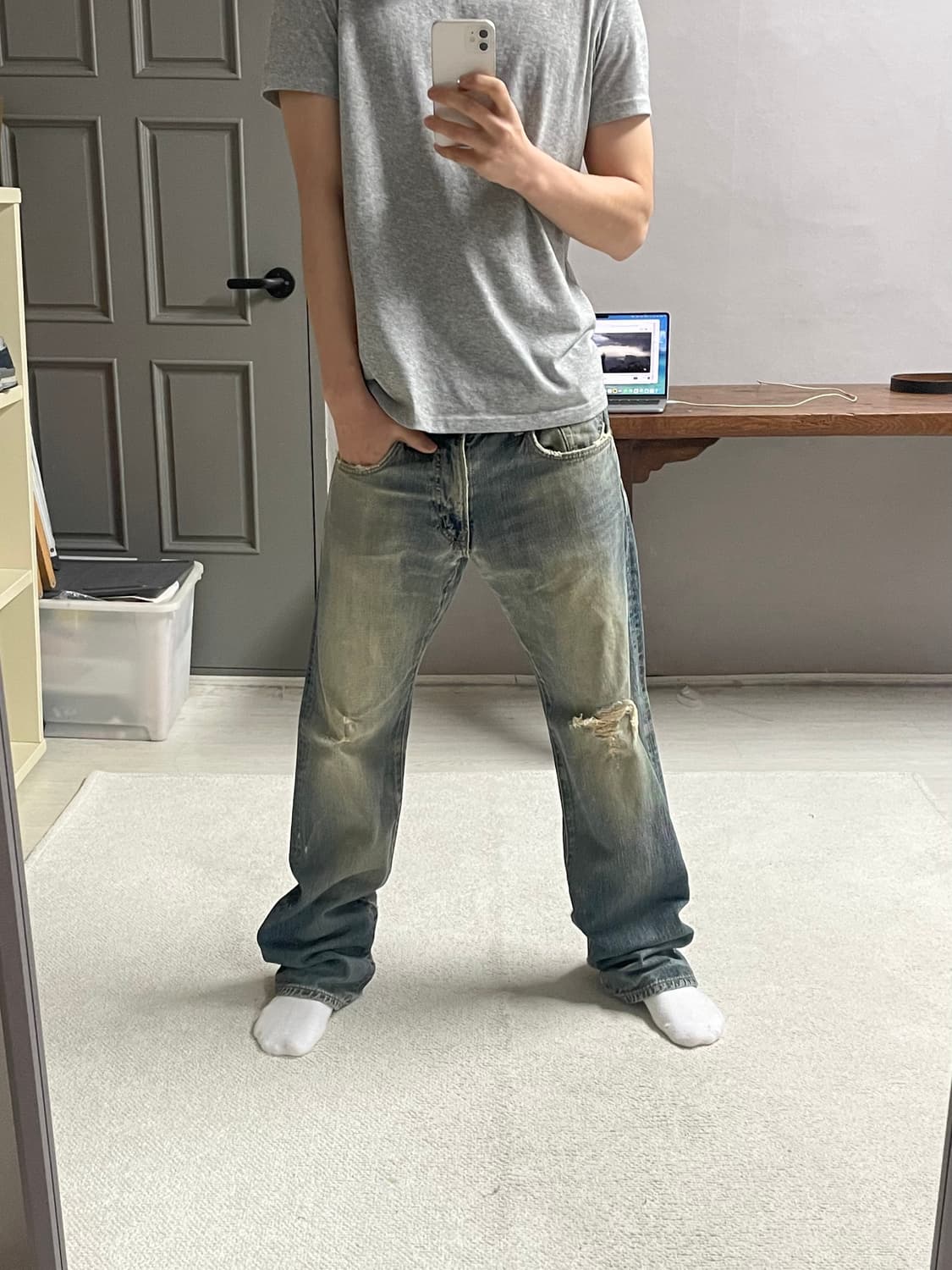 31) EDWIN 에드윈 베이직 데님 팬츠 상품이미지1