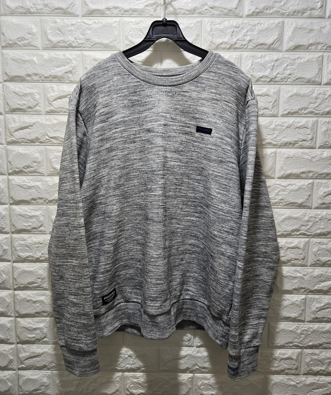 디스커버리 스몰로고 기모 맨투맨 크루넥 티셔츠 105 상품이미지1