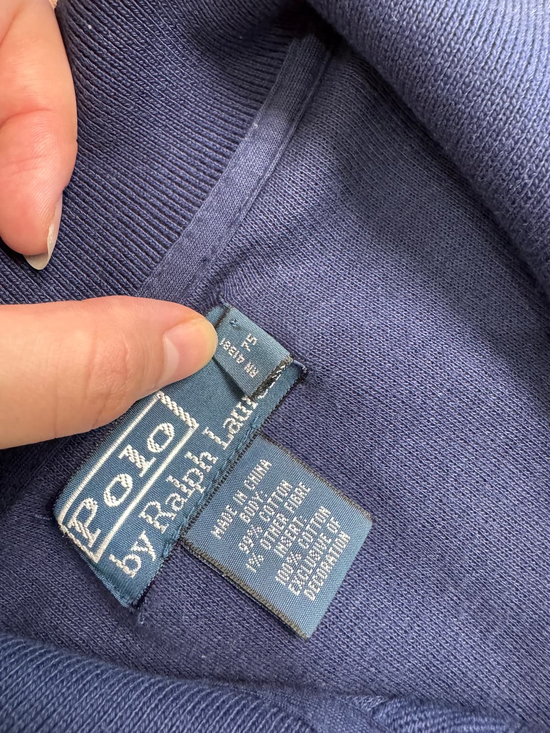 폴로 랄프로렌 빅포니 네이비 코튼 집업 상품이미지7