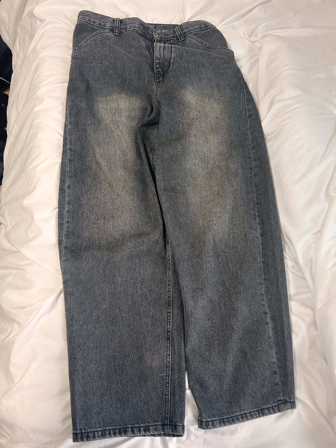 해칭룸 흑청 커브드 팬츠 2 상품이미지2