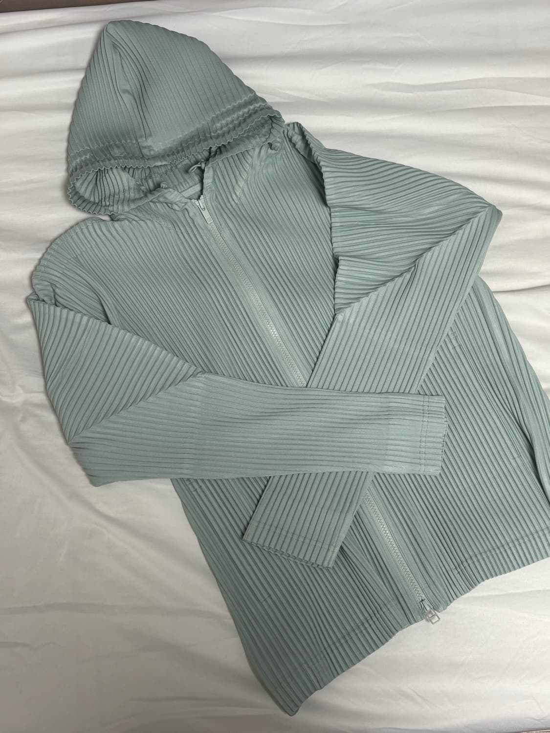 옴므플리세 7월 먼슬리 후드집업 세리라이트 블루 3사이즈 상품이미지2