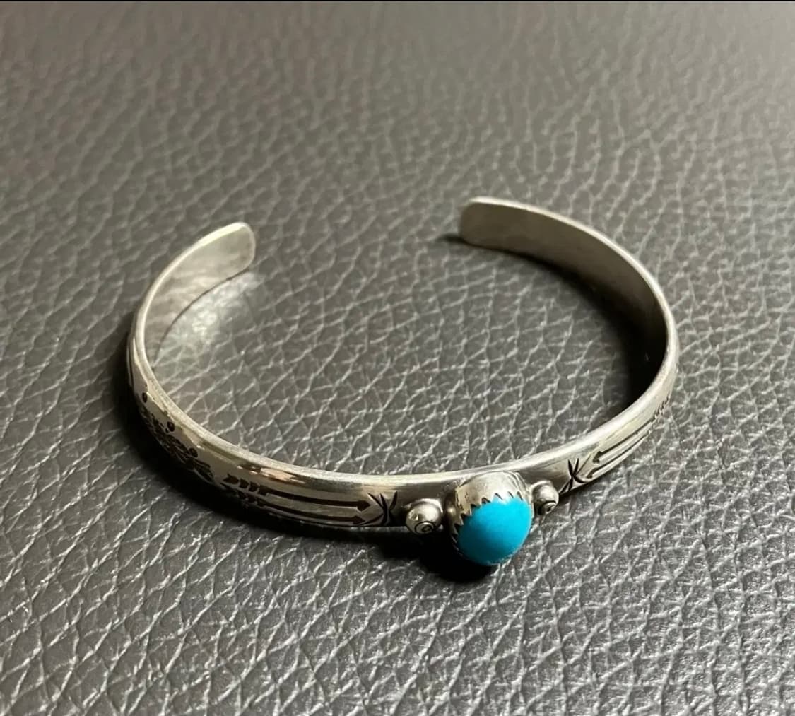 네이티브 아메리칸 나바호 뱅글 925실버 navajo 상품이미지1