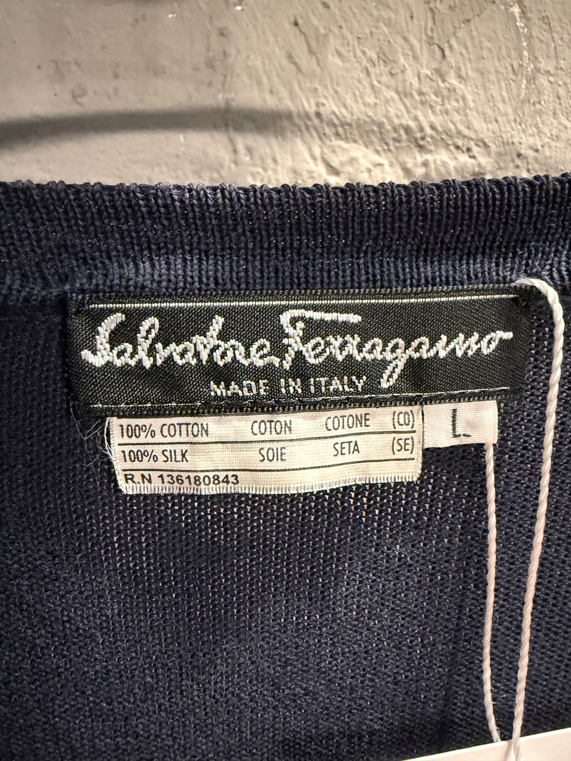 살바토레 페라가모 실크 프린트 니트 가디건 L 상품이미지5