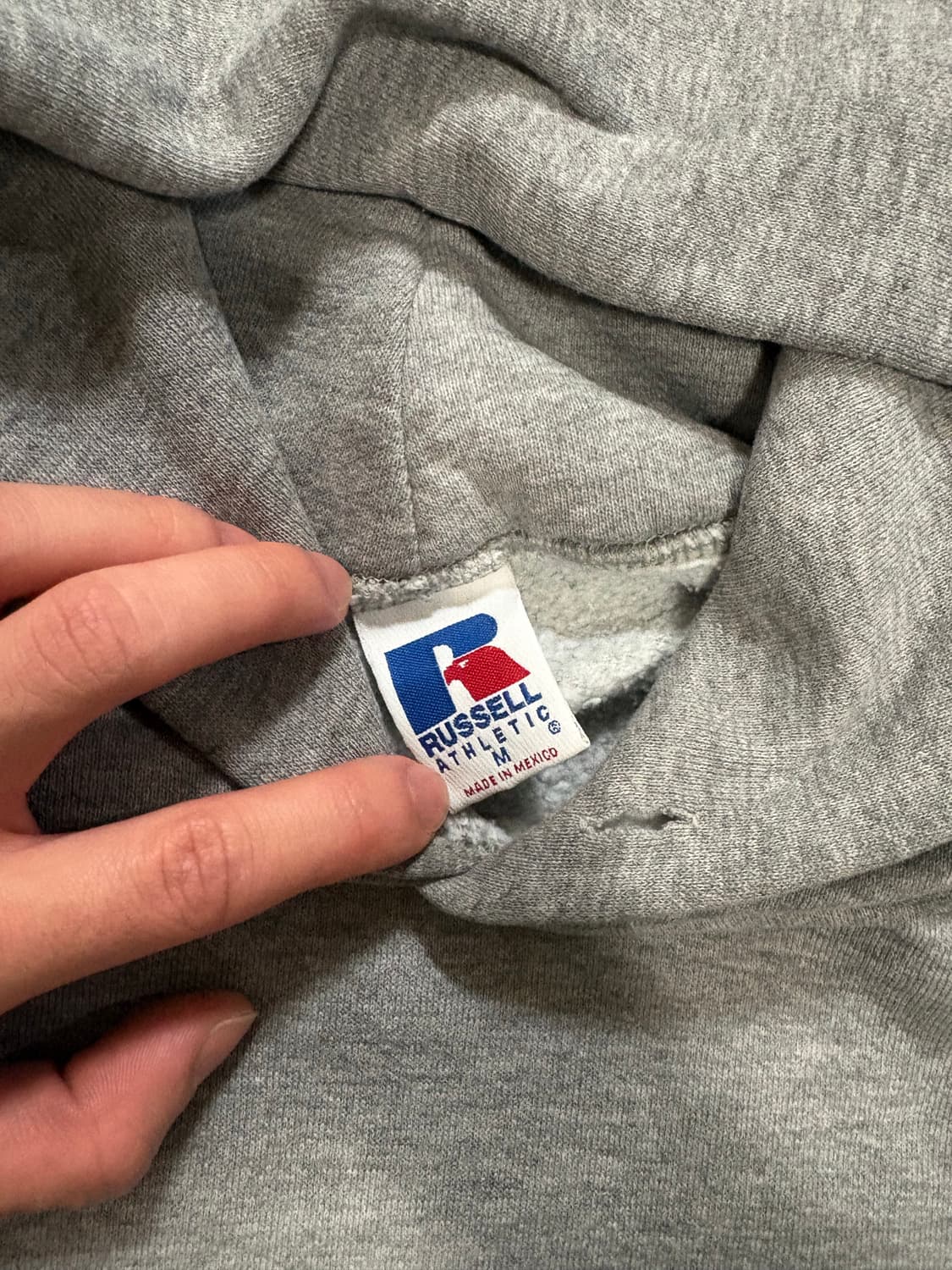 90s 러셀 후드티 그레이 상품이미지2