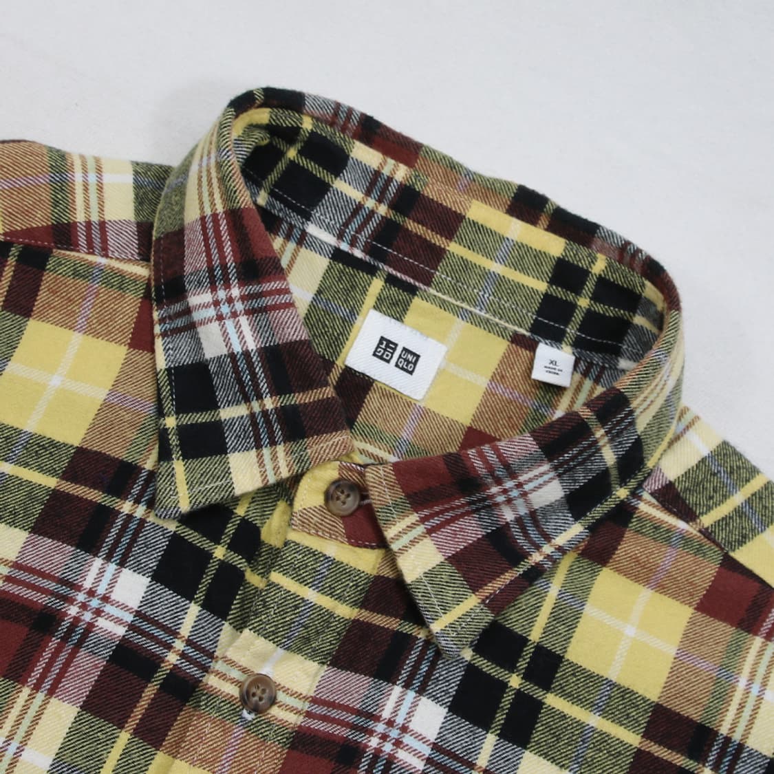 (착용컷) 유니클로 체크 셔츠 (남성용 105) 상품이미지5