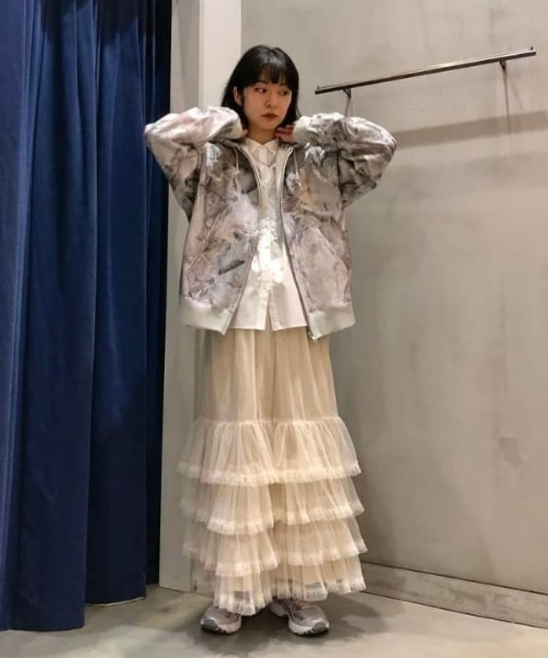 BEAMS Tree Camo Zip Hoodie 상품이미지5