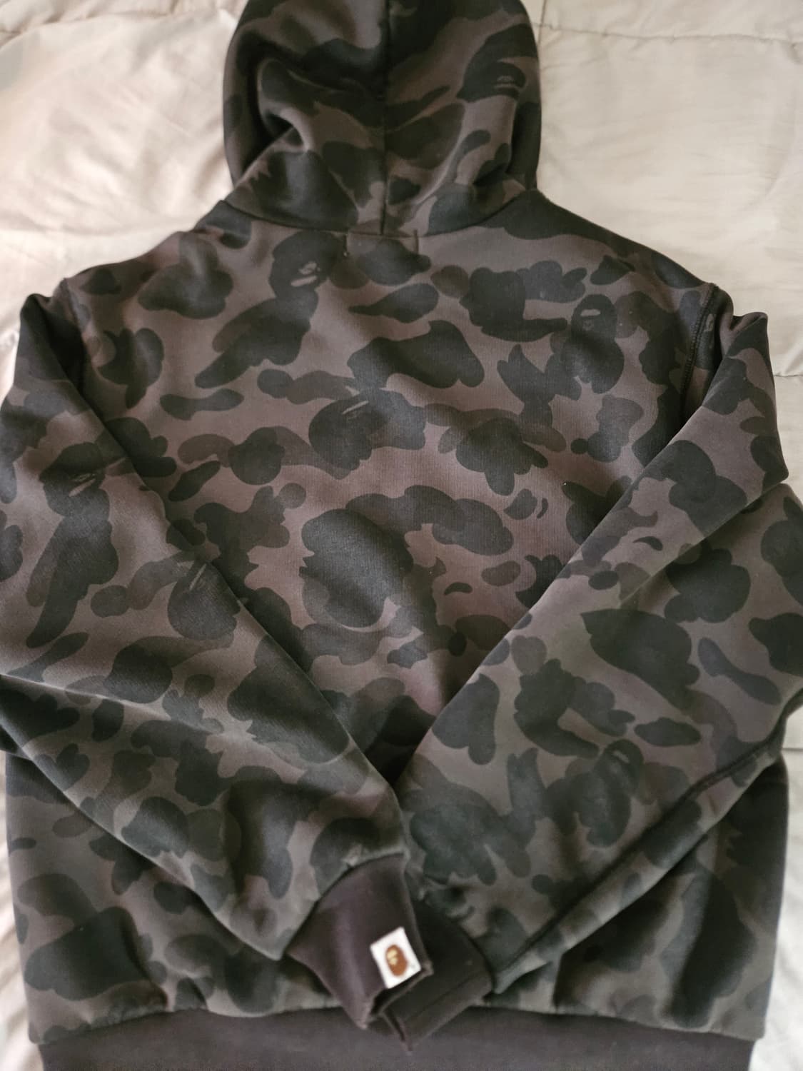 베이프 퍼스트 카모 후드집업 블랙 상품이미지4