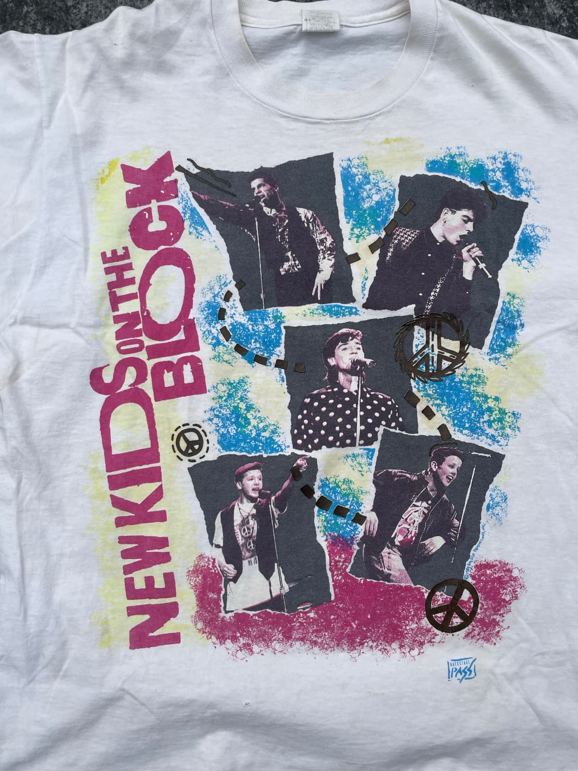 80s 뉴 키즈 온 더 블락 1989 투어 티 상품이미지2