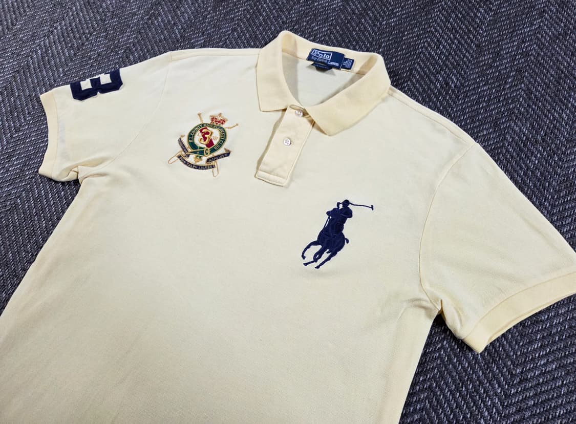 폴로 랄프로렌 레몬 크림 빅포니 반팔 카라티 상품이미지3