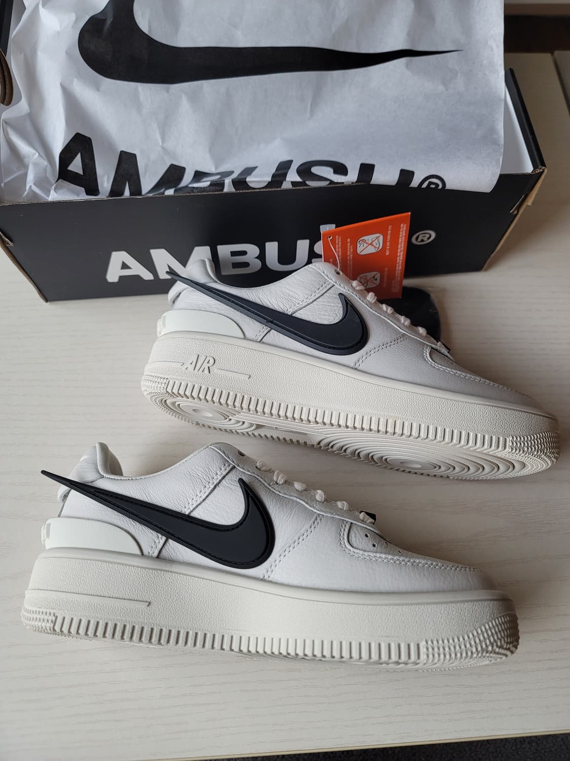 [230]나이키 x 앰부쉬 에어포스1 로우 SP 팬텀 화이트 상품이미지9