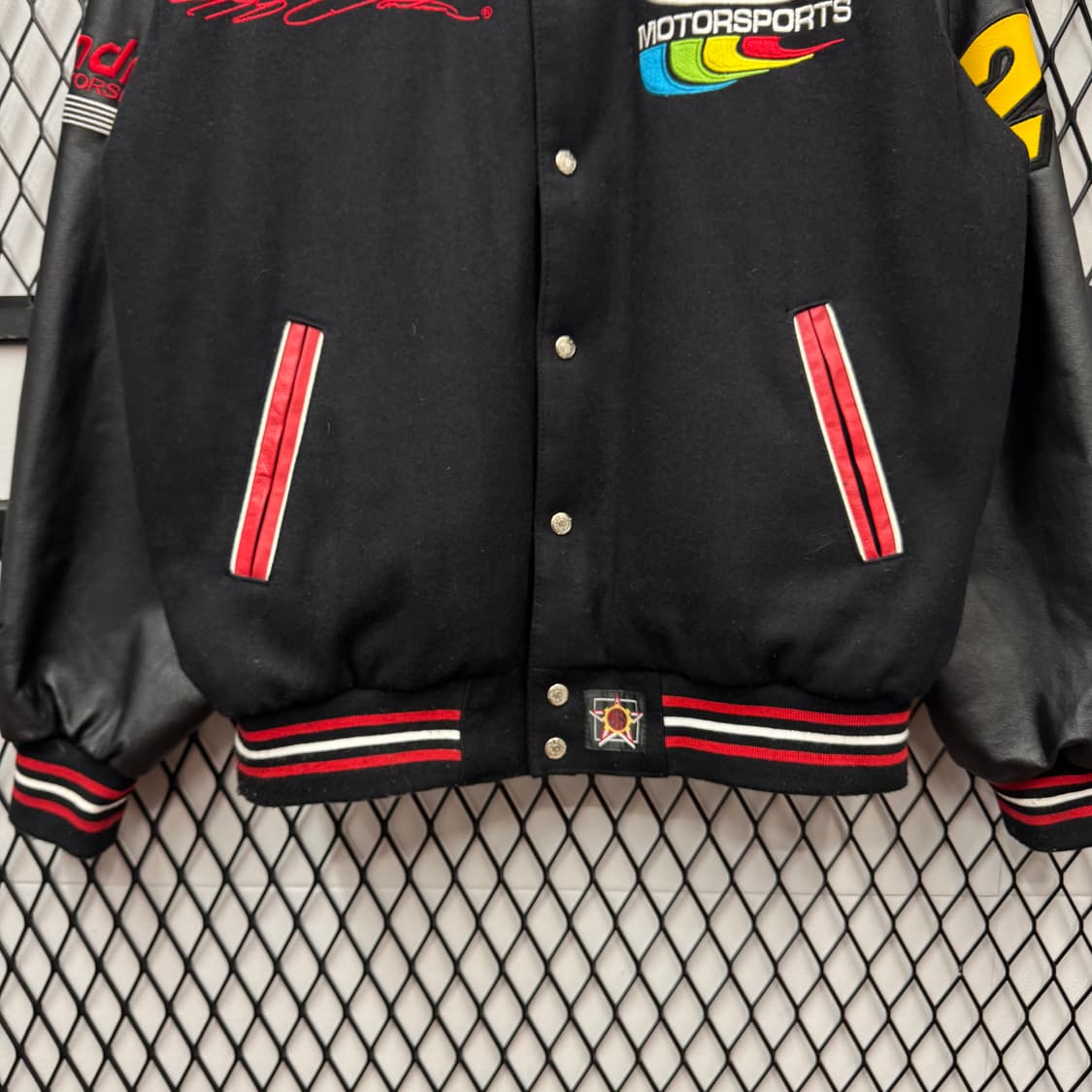 90s 제프 해밀턴 X 나스카 리버시블 바시티 자켓 레드 블랙 배색 상품이미지6
