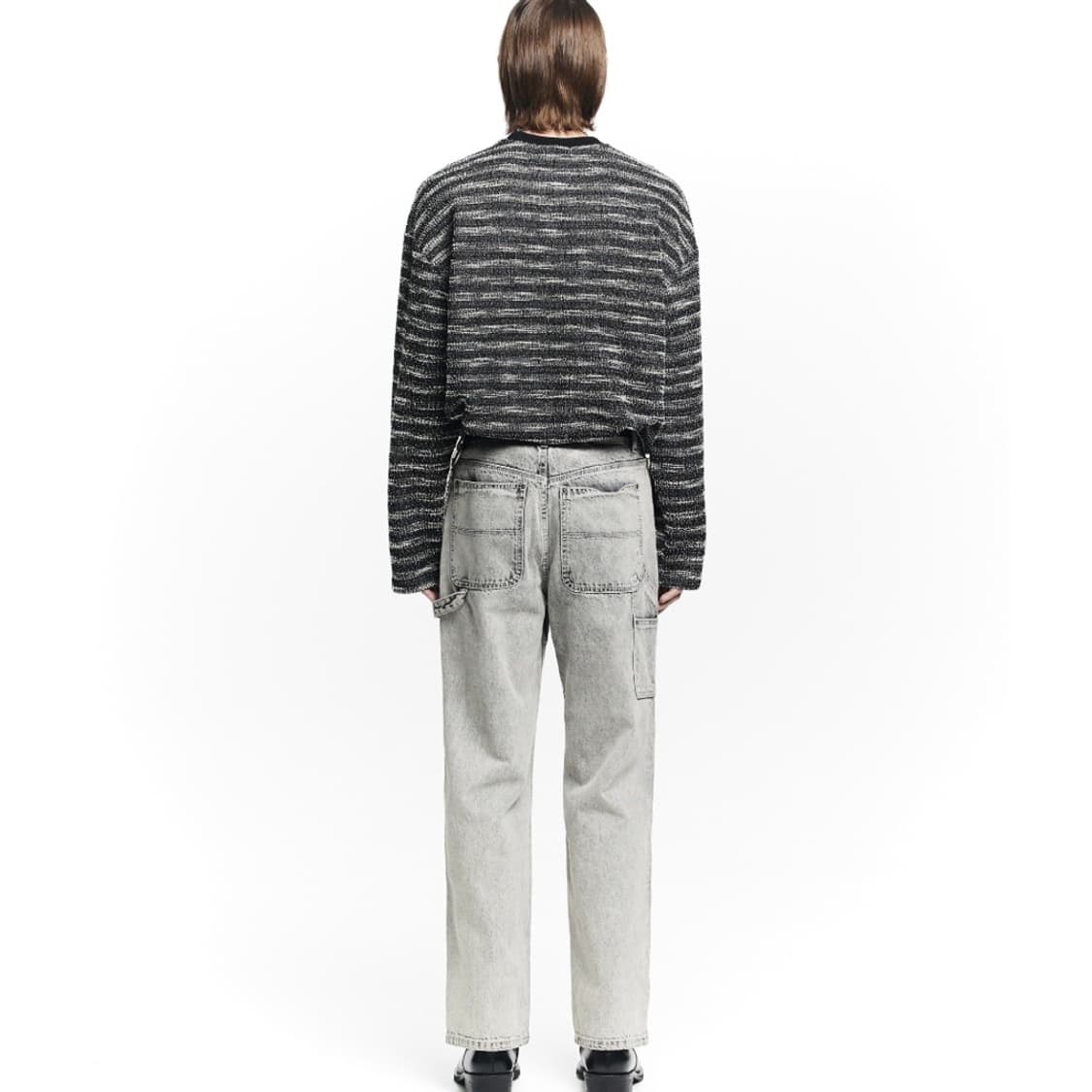 메종미네드 믹스드 부클 니트 롱 슬리브 상품이미지2