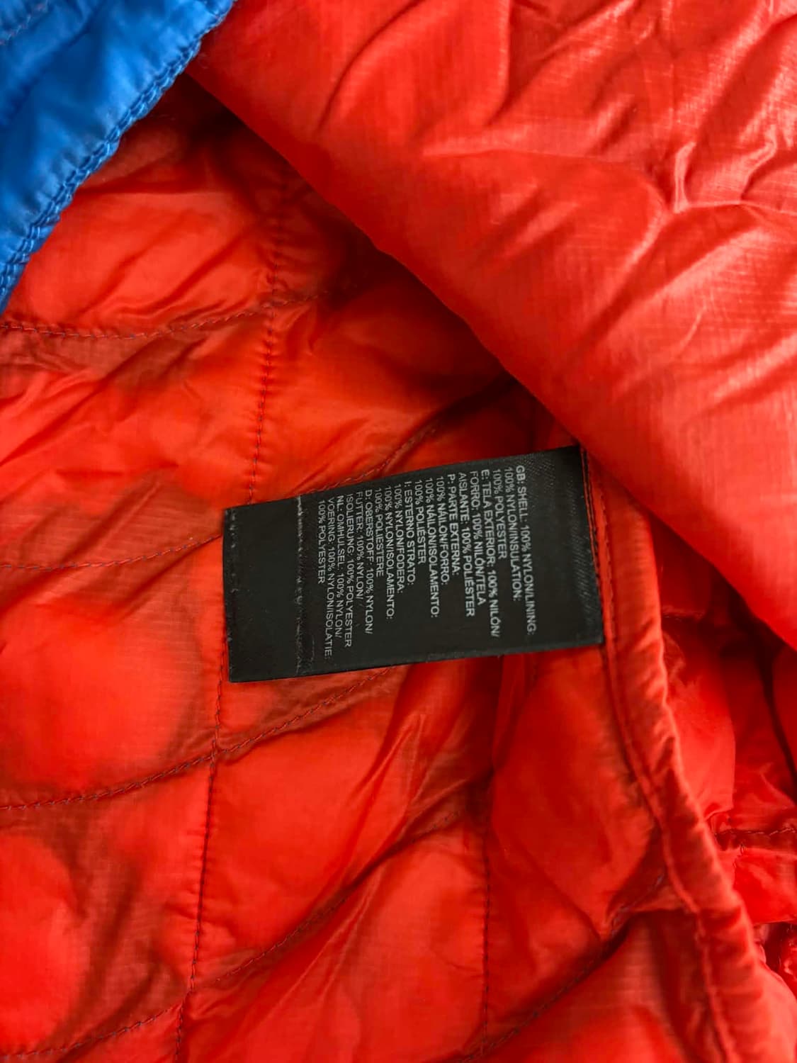 [L] 노스페이스 블루 경량 후드 패딩 자켓 상품이미지5