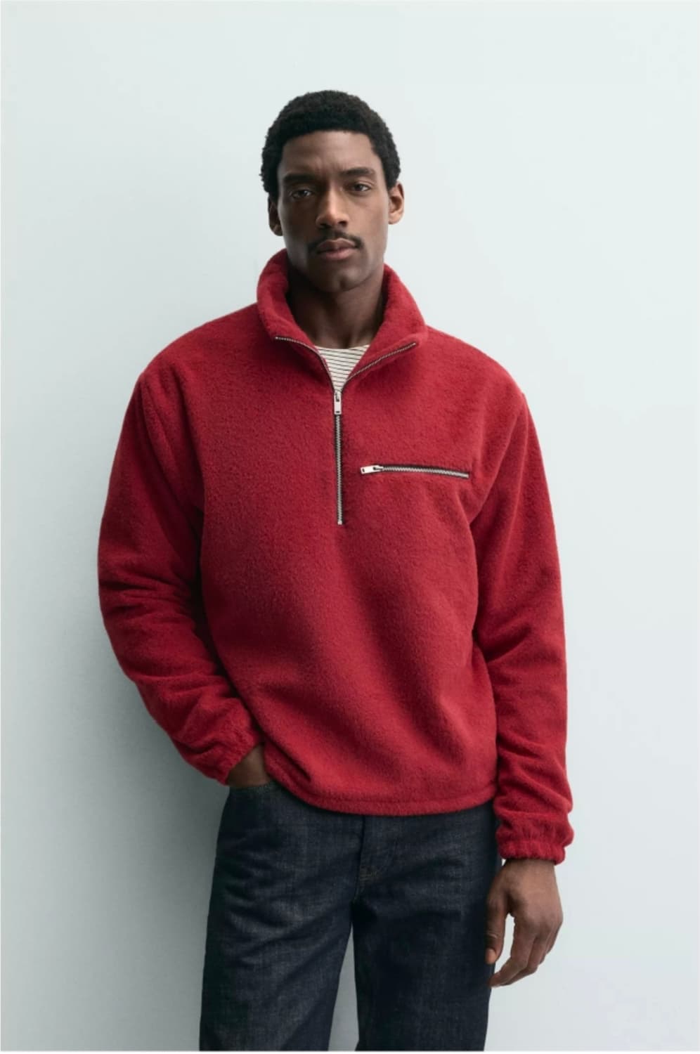 [MI자라 플리스 지퍼 스웨트셔츠 상품이미지2