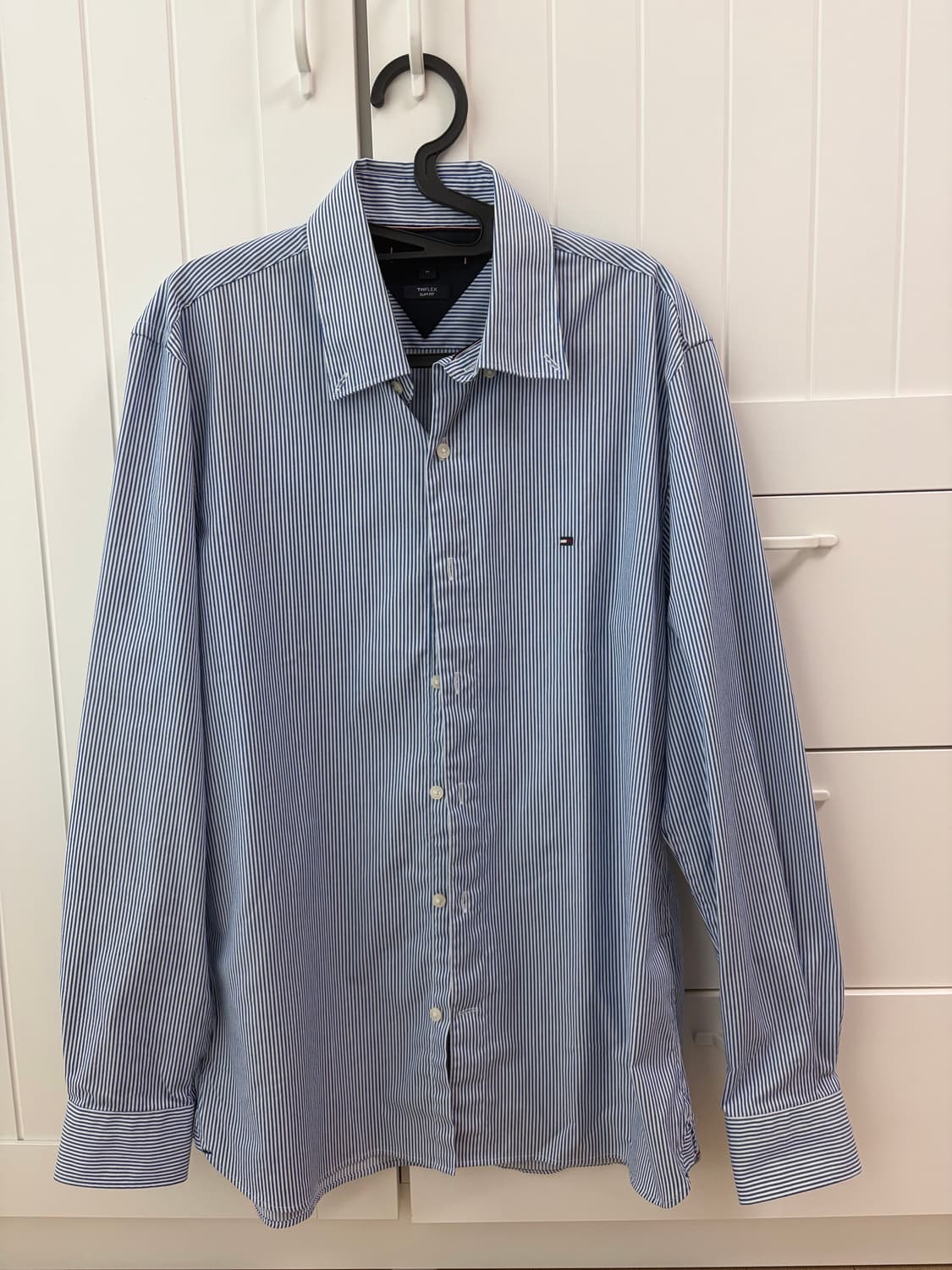 타미힐피거 네이비 블루 스트라이프 셔츠 상품이미지1