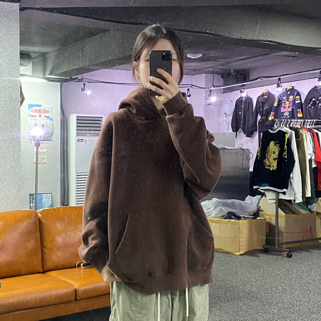 브라운브레스 빅로고 브라운 후드티 B2317 상품이미지1