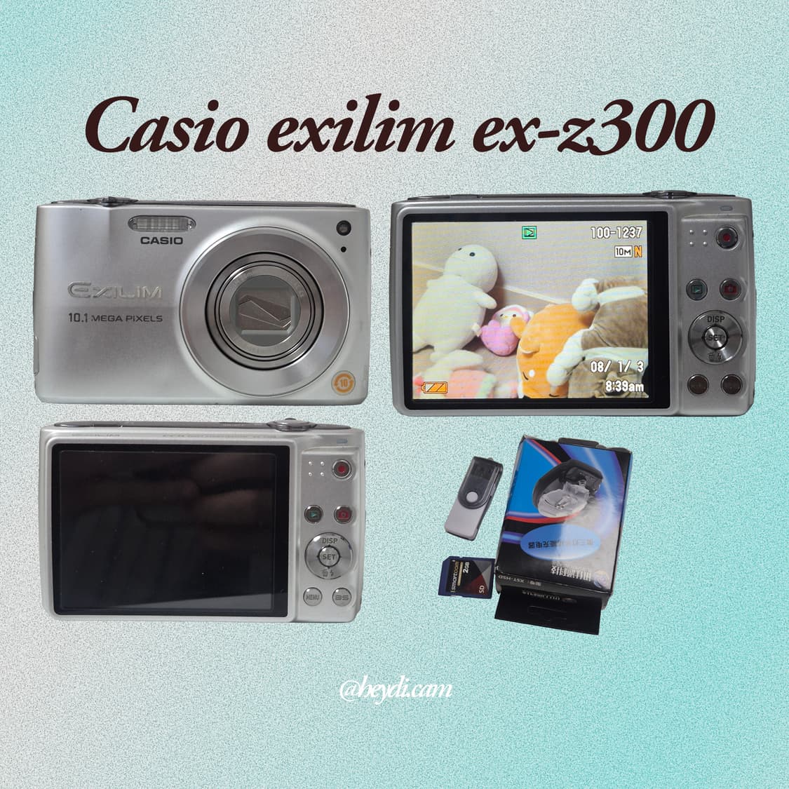 미품) (조아람) 카시오 Exilim EX-Z300 실버 상품이미지2