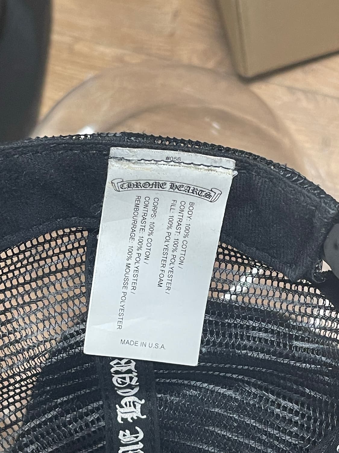 크롬하츠 블랙 패치 메쉬캡 상품이미지4