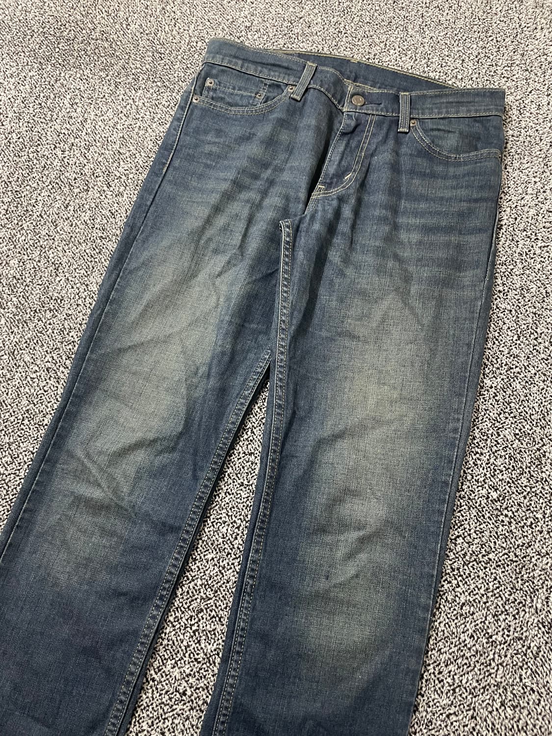 빈티지9. 리바이스 511 워시드 슬림 핏 데님팬츠 중청 청바지 상품이미지2