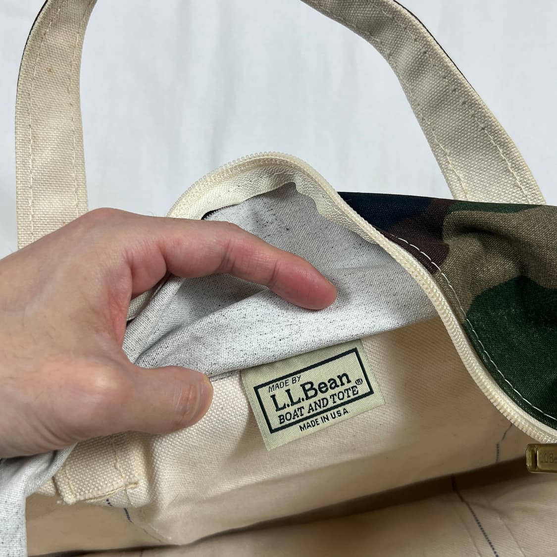 80’s-90’s l.l. bean 엘엘빈 카모 토트백 가방 상품이미지8