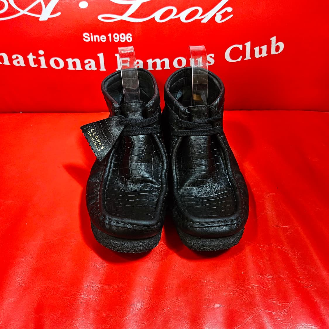 클락스 왈라비 크로커 패턴 가죽 부츠 41size 상품이미지3