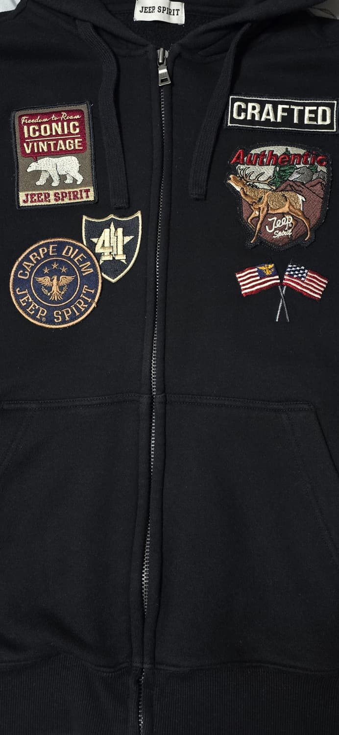 지프 스피릿 패치 후드집업 M(95) 상품이미지5