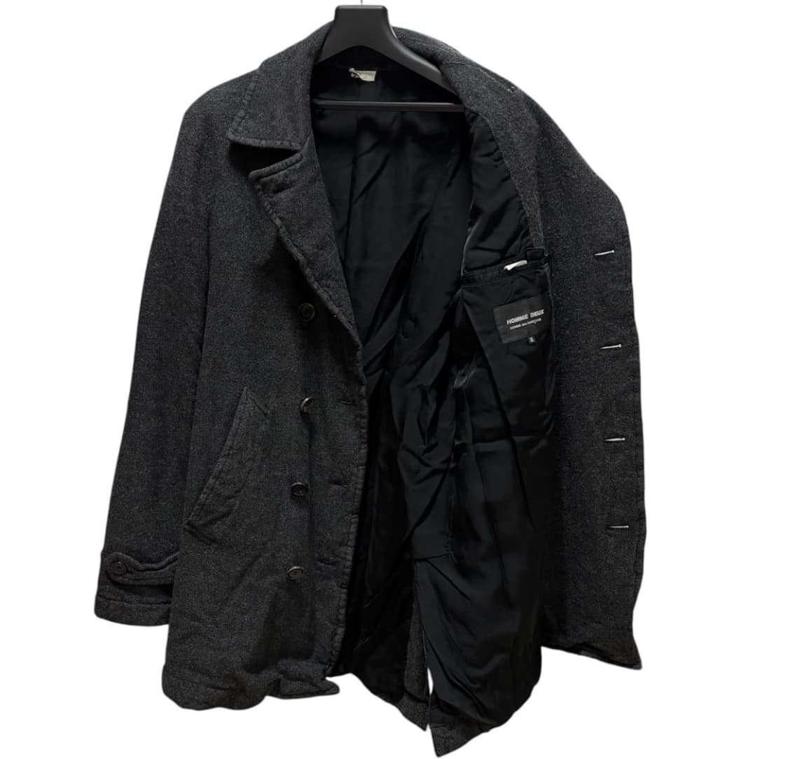 꼼데가르송 옴므 듀스 15AW 축융 울 피코트 상품이미지5