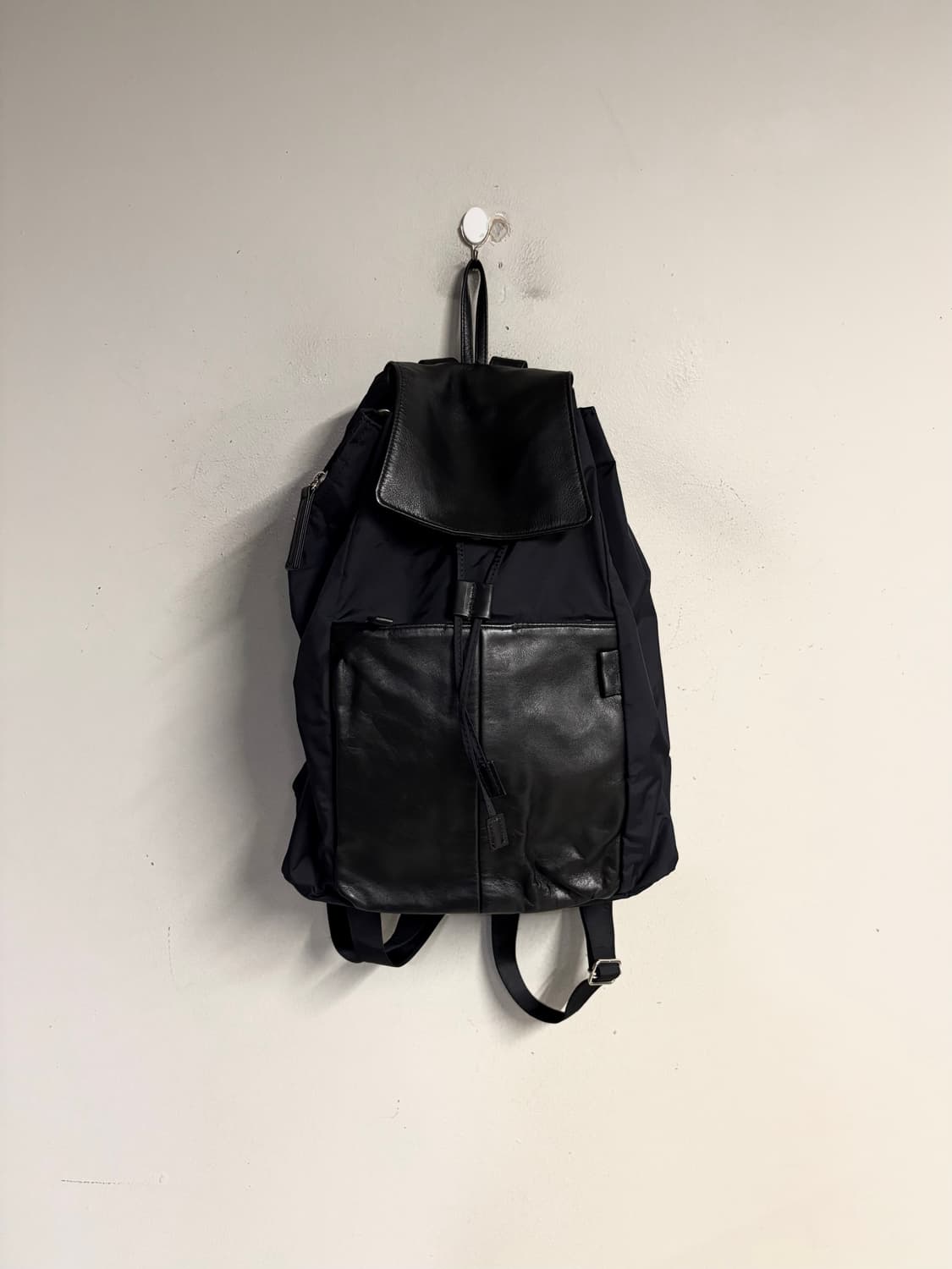 Y‘SACCS nylon & leather backpack  상품이미지2