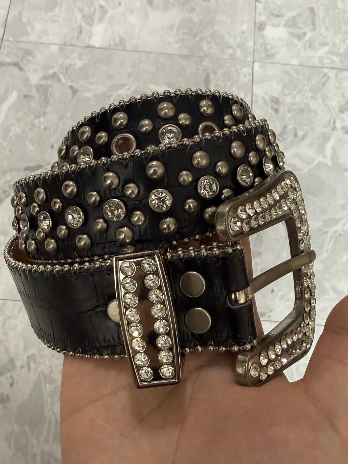 y2k vintage 스터드 벨트 상품이미지2