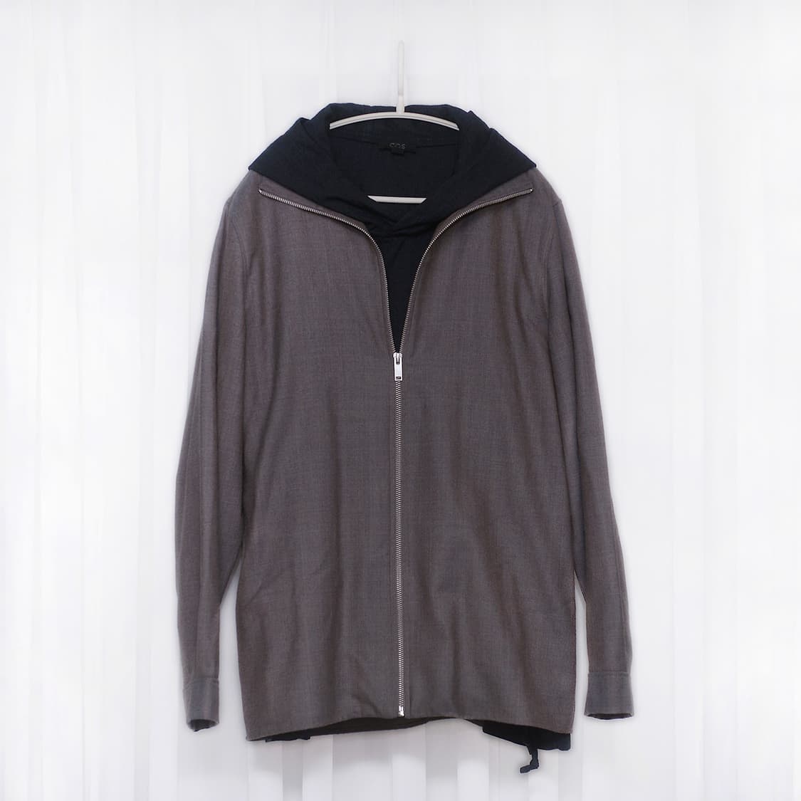 코스 (COS) 퓨어울 집업 포켓리스 소프트 자켓 (100-105) 상품이미지1