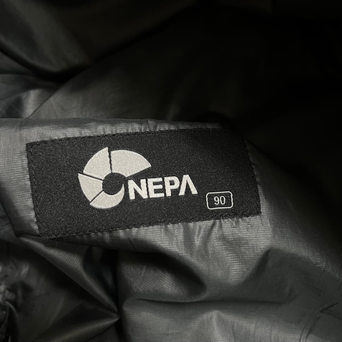 네파 덕다운 로고 투톤 후드 푸퍼패딩 점퍼 [그린/차콜] S/90 상품이미지6