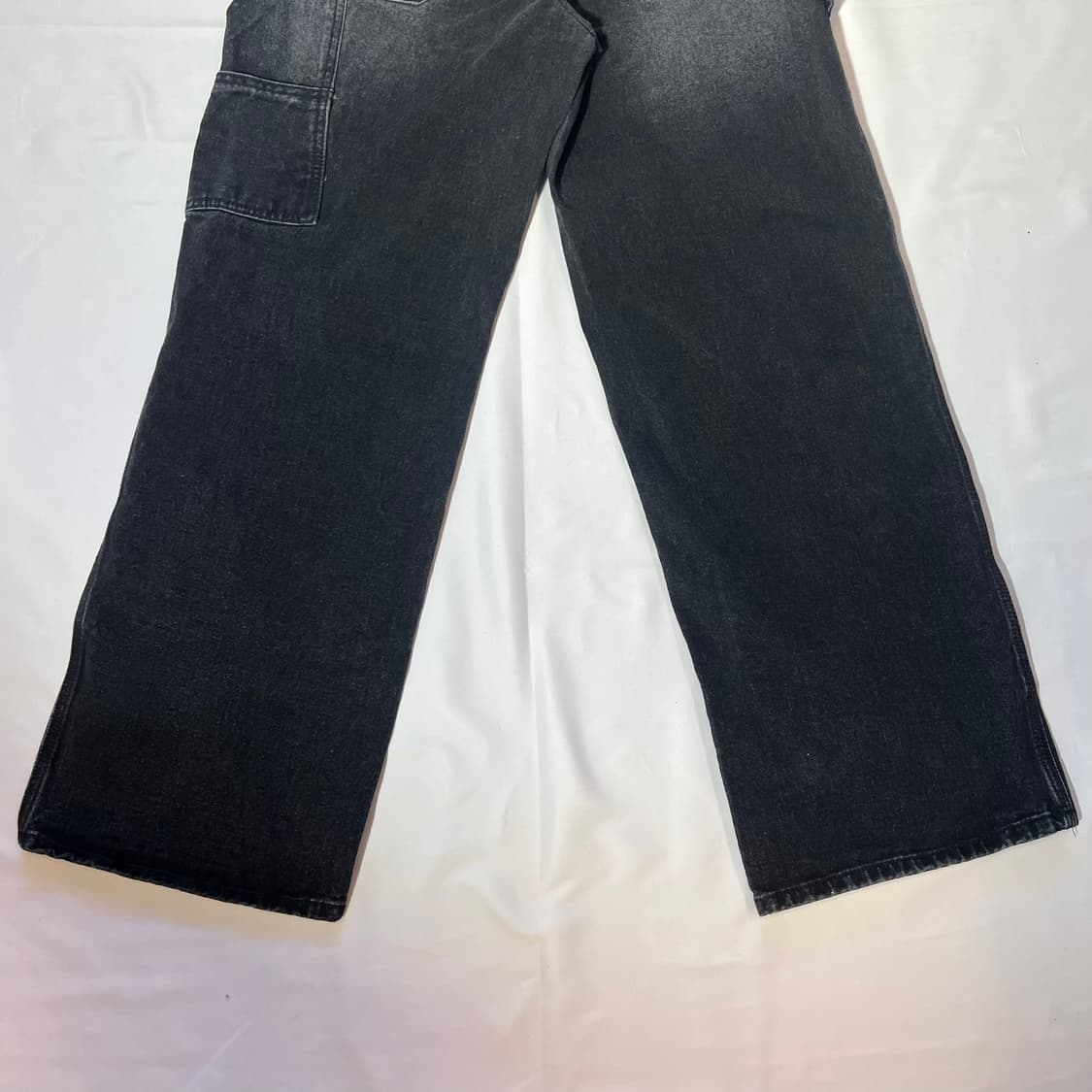 [XL]PIECE WORKER 피스워커 블랙 더블니 카펜터 데님 팬츠 상품이미지8