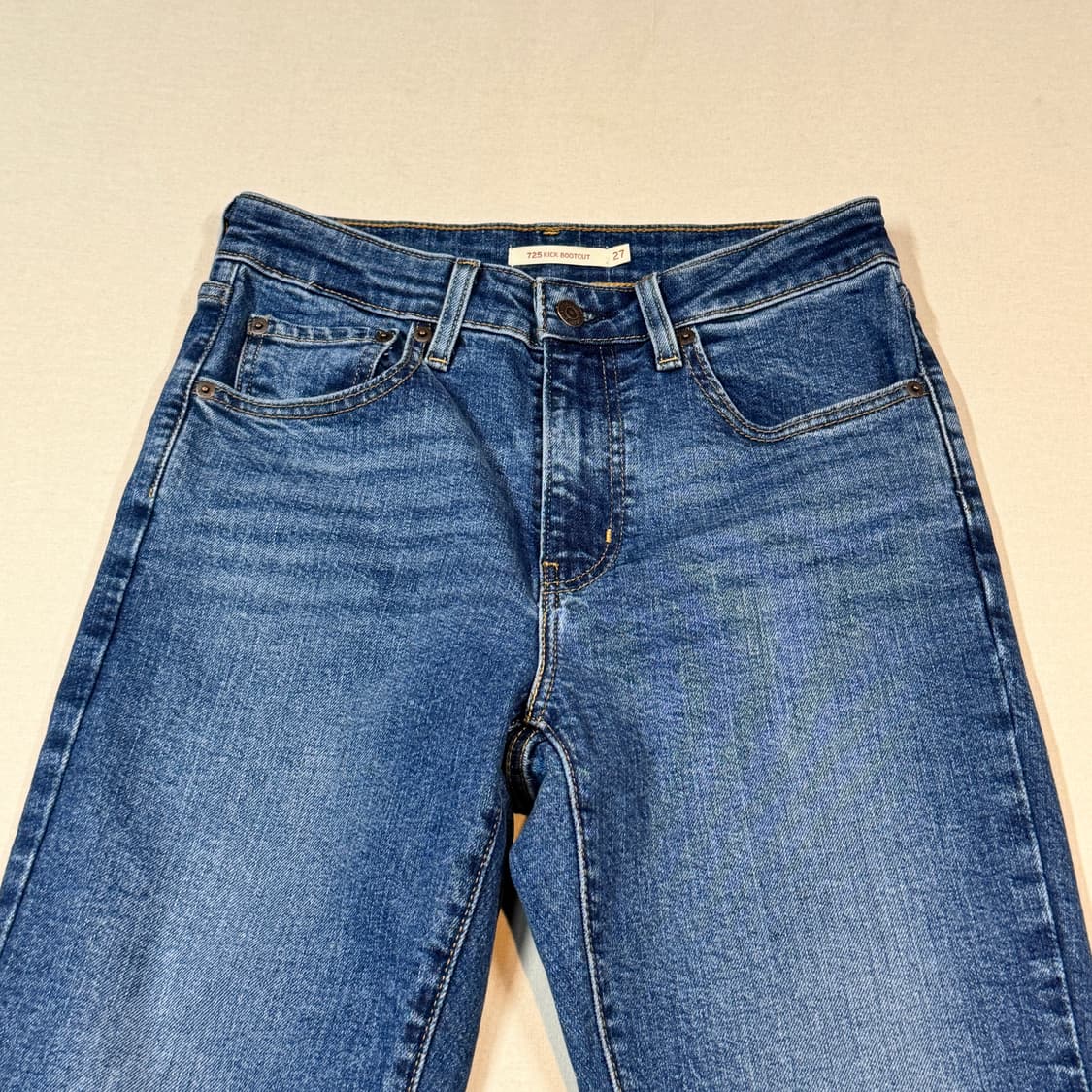 27inch) 리바이스 725 청바지 부츠컷 데님팬츠 상품이미지6