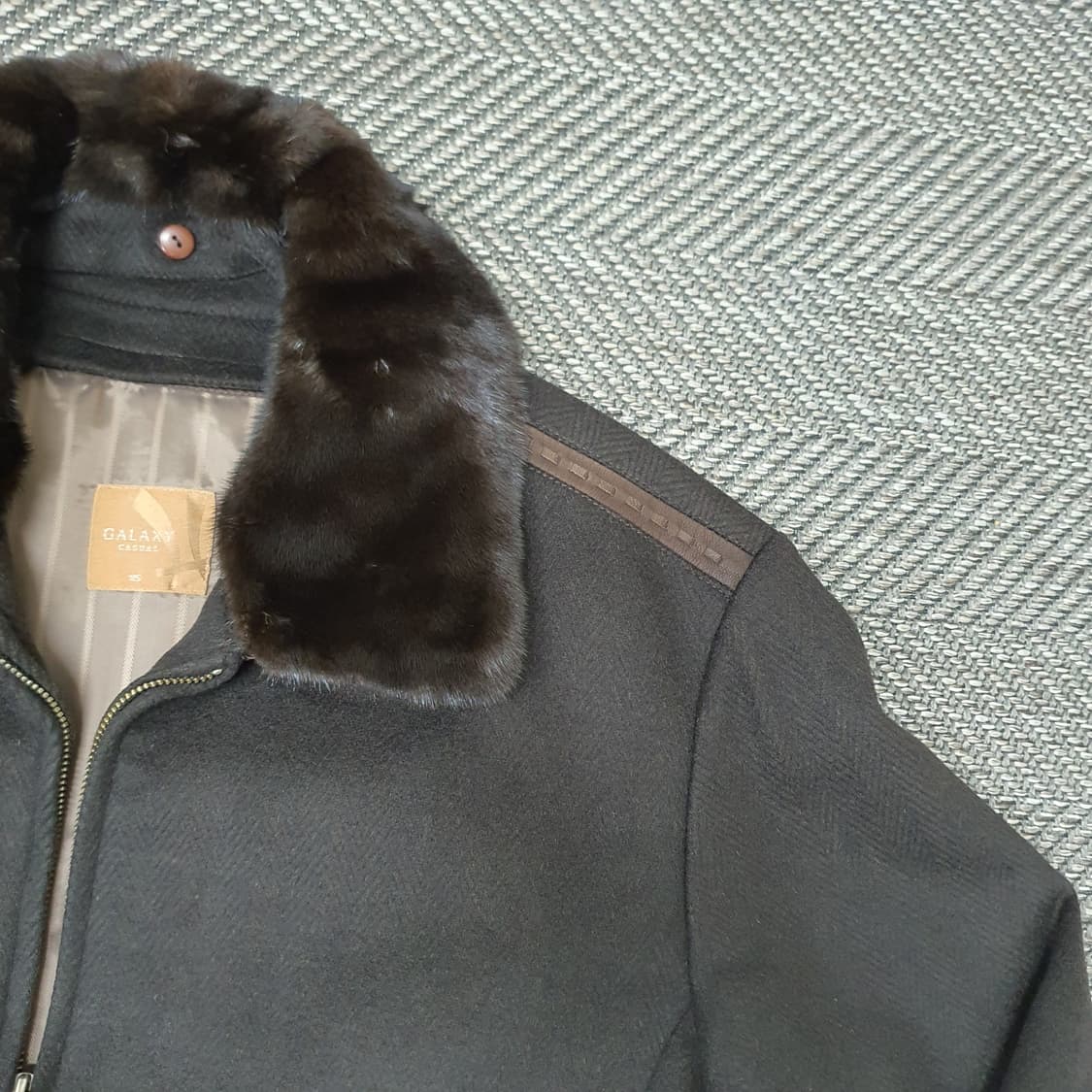 갤럭시 구스다운 울 집업 점퍼 난자105~110 상품이미지3