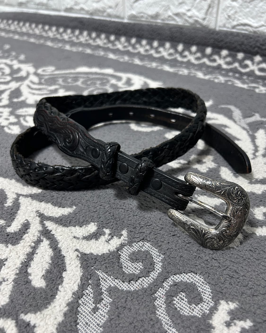 Nocona 웨스턴 툴 슬림 벨트 상품이미지1