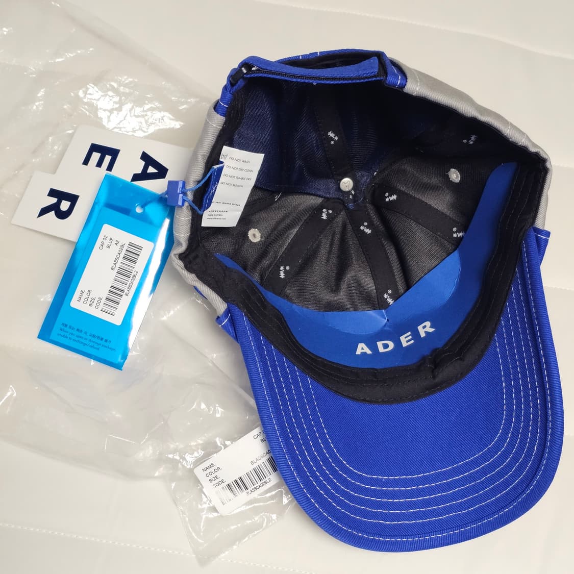 A2 새제품) 아더에러 디스토트 캡 블루 볼캡 모자 남자 여자 공용 상품이미지5