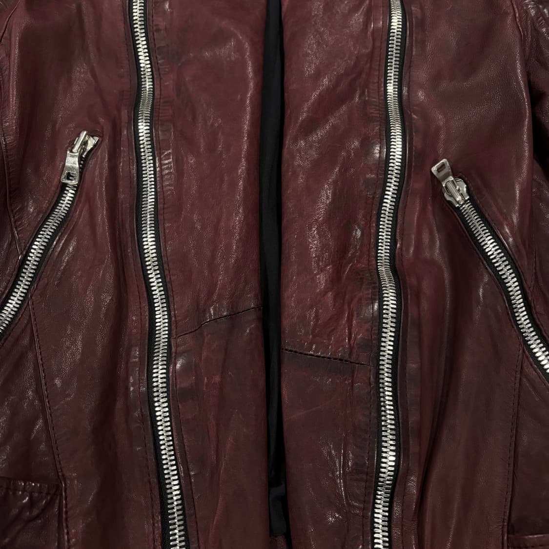 발망 스타일 바이커 램스킨 버건디 상품이미지3