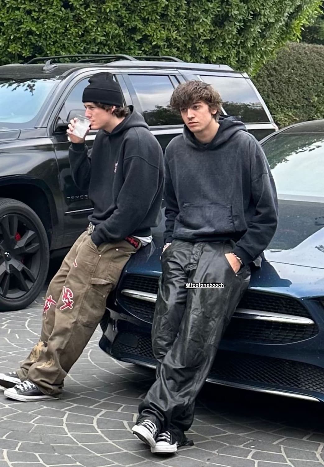 빈티지 쉽스킨 레더 부츠컷 팬츠 517 상품이미지10