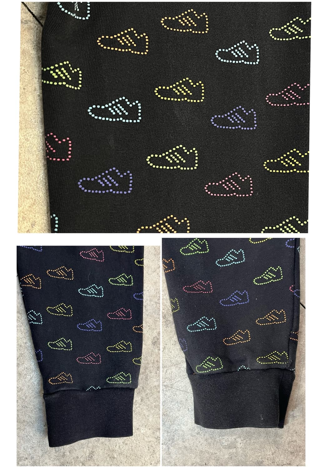 아디다스 슈즈 패턴 후드집업 블랙 105 #csz3239 상품이미지6