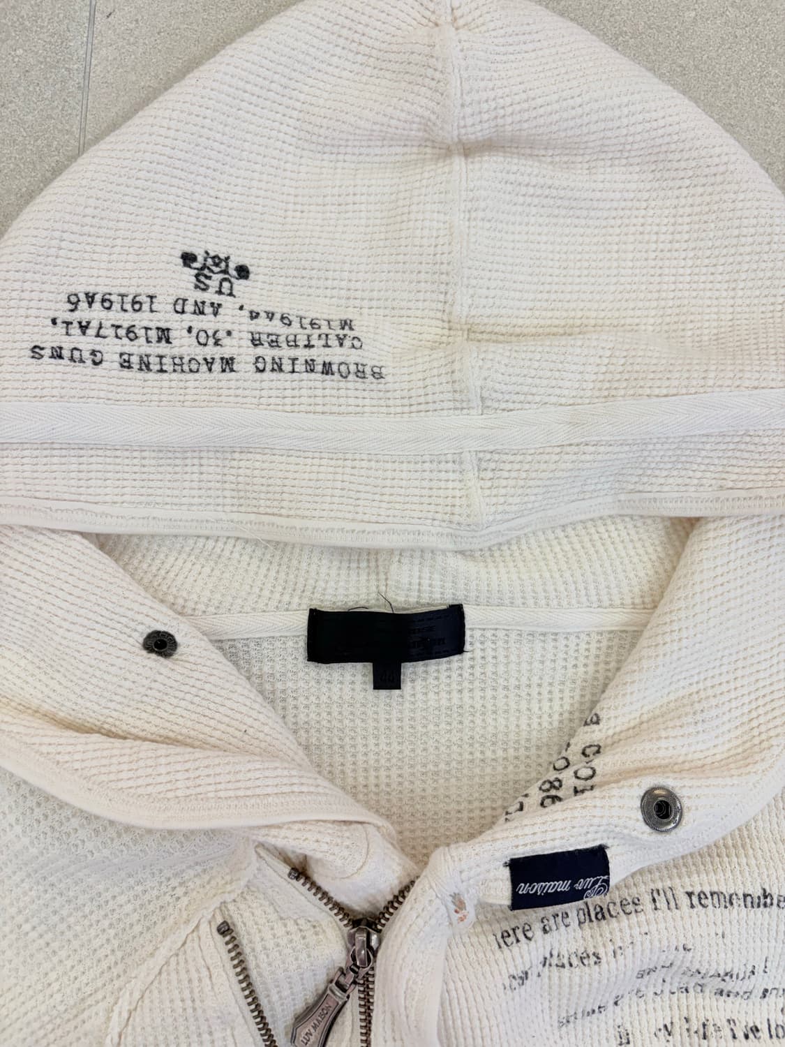 luv maison 레터링 사선 골지 후집 상품이미지5