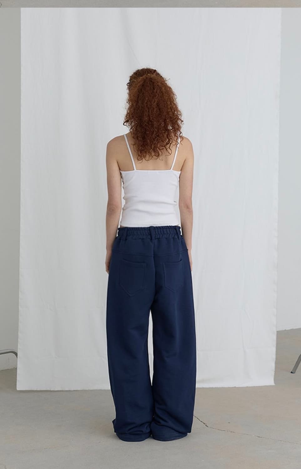 오데스 BELT LOOP SWEAT PANTS (navy) 상품이미지3