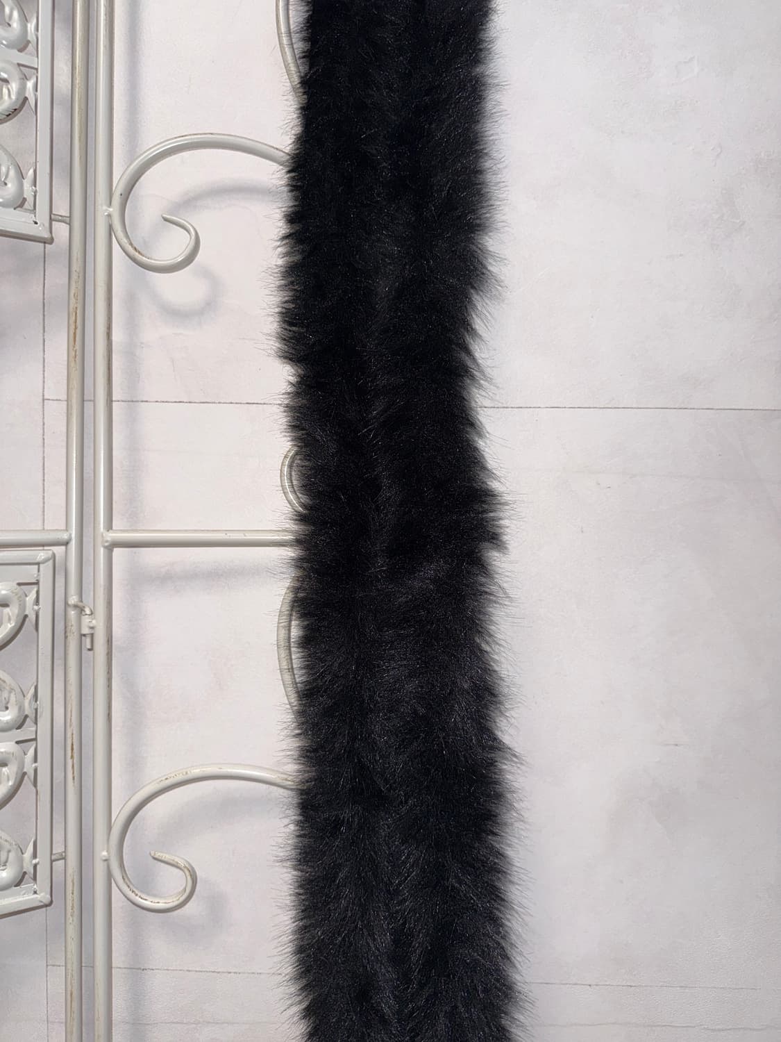 Black faux fur buckle belt 상품이미지5