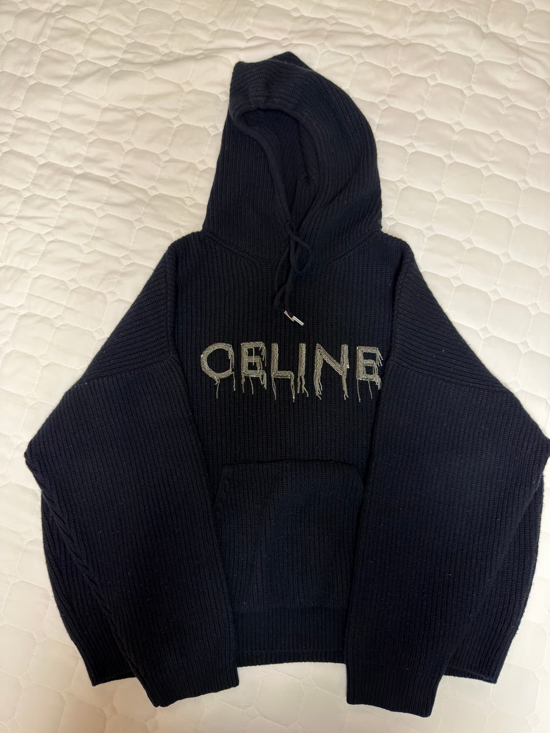 셀린느 체인로고 니트후드 상품이미지1