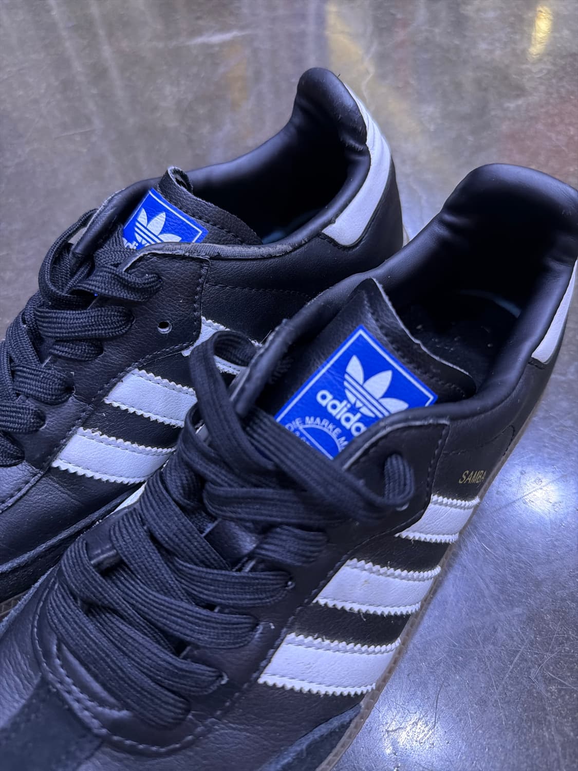 아디다스 OG 삼바 스니커즈 블랙 화이트 검 240 상품이미지4