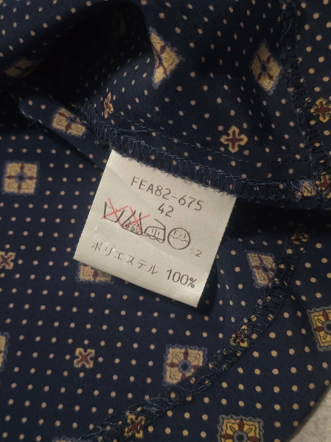 Burberrys 버버리 빈티지 금장 플라워 도트 블라우스  상품이미지6