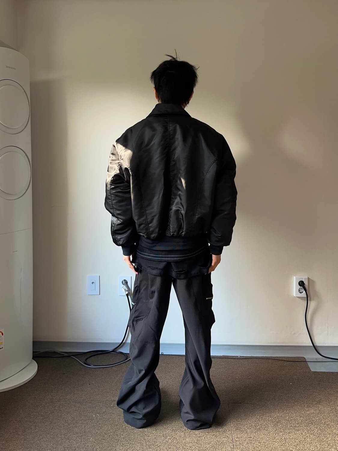 Taly 디테일 볼류밍 봄버 상품이미지7