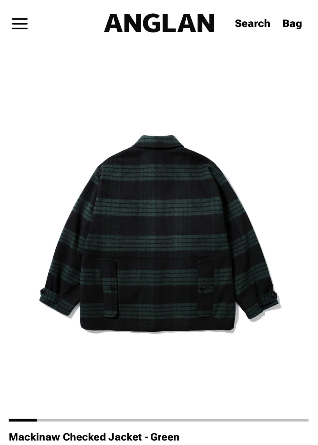 앵글런 mackinaw checked jacket 상품이미지2