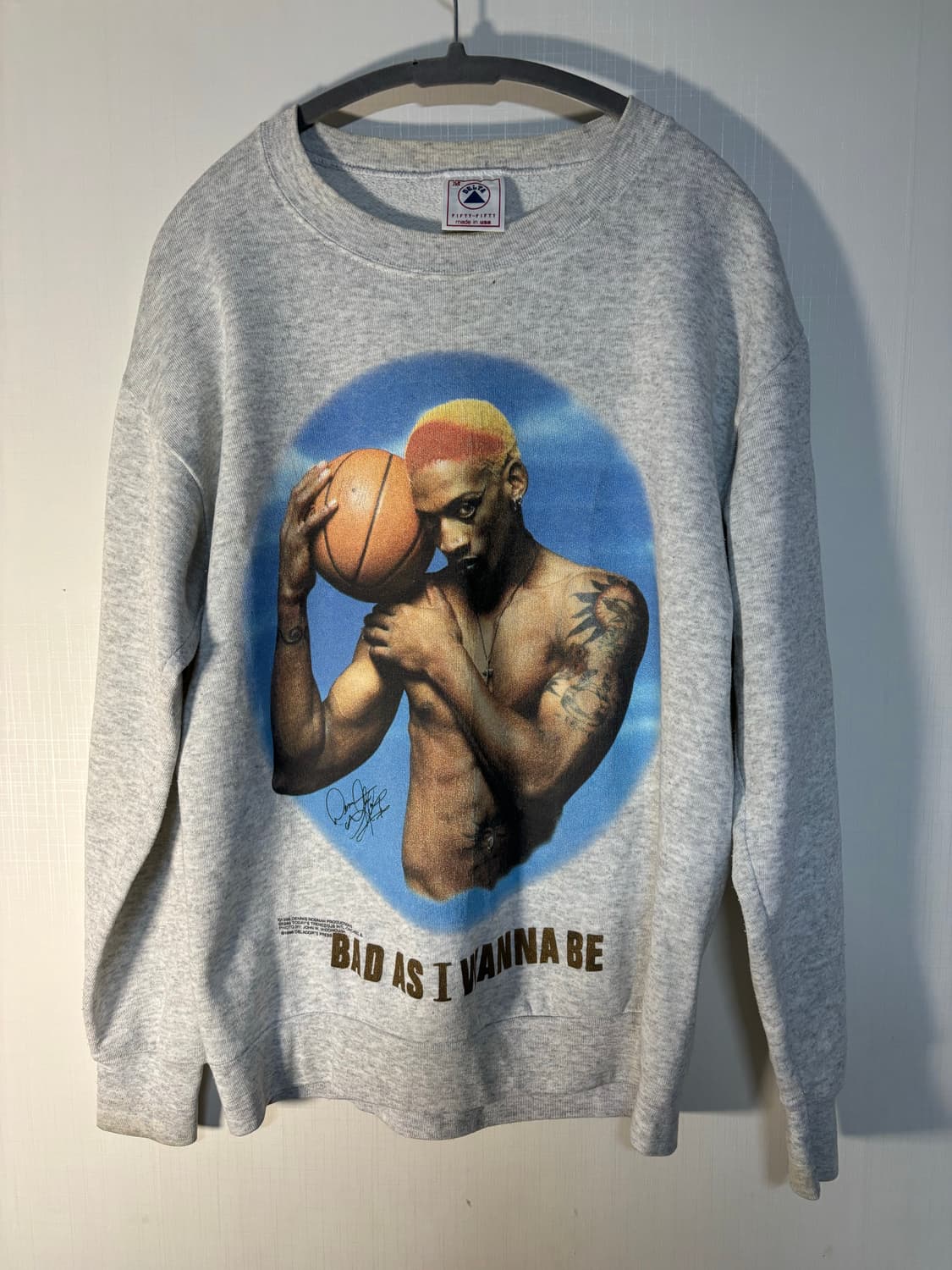 90s USA 데니스로드맨 스웻셔츠 맨투맨 빈티지 상품이미지2